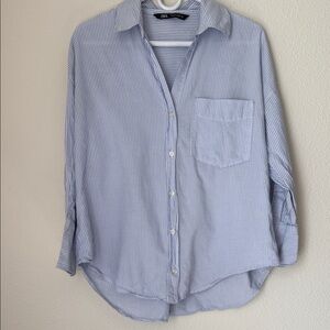Zara Stripped Cotton Button Down